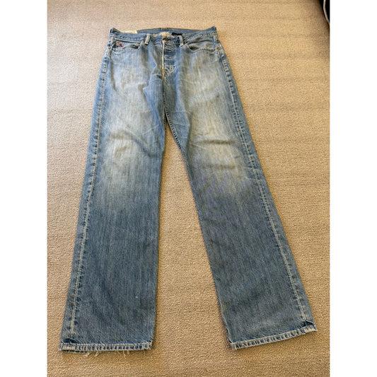 Polo Ralph Lauren Vintage Men's Jeans W33 L34 Straight Leg Blue Denim Authentic