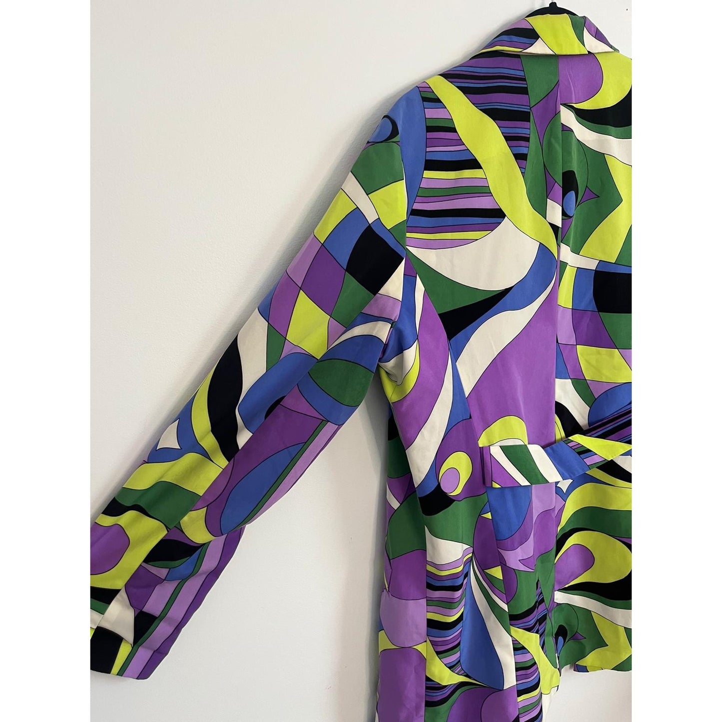 Regal Regency Blazer Women L Multicolor Psychedelic Print Mod 60s Style
