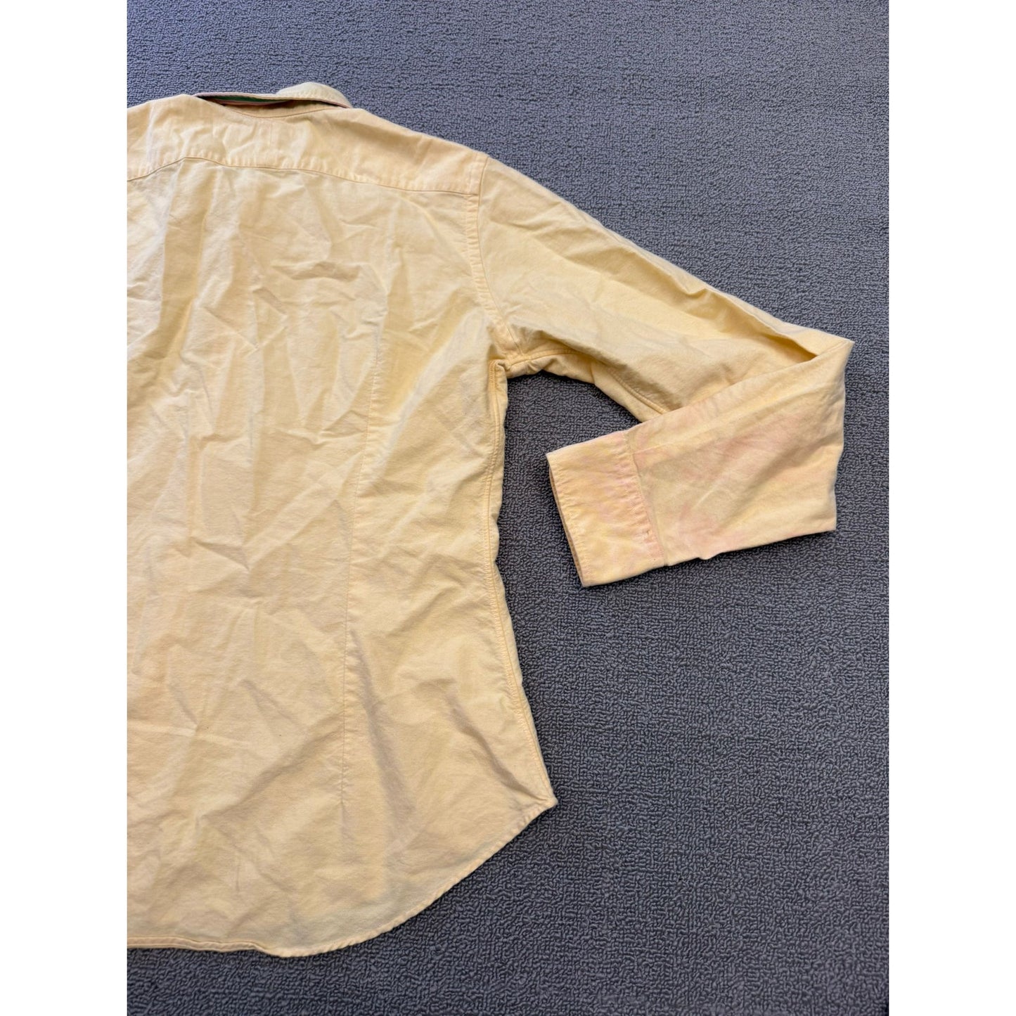 Ralph Lauren Men's 14 Vintage Oxford Yellow Long Sleeve Button Shirt