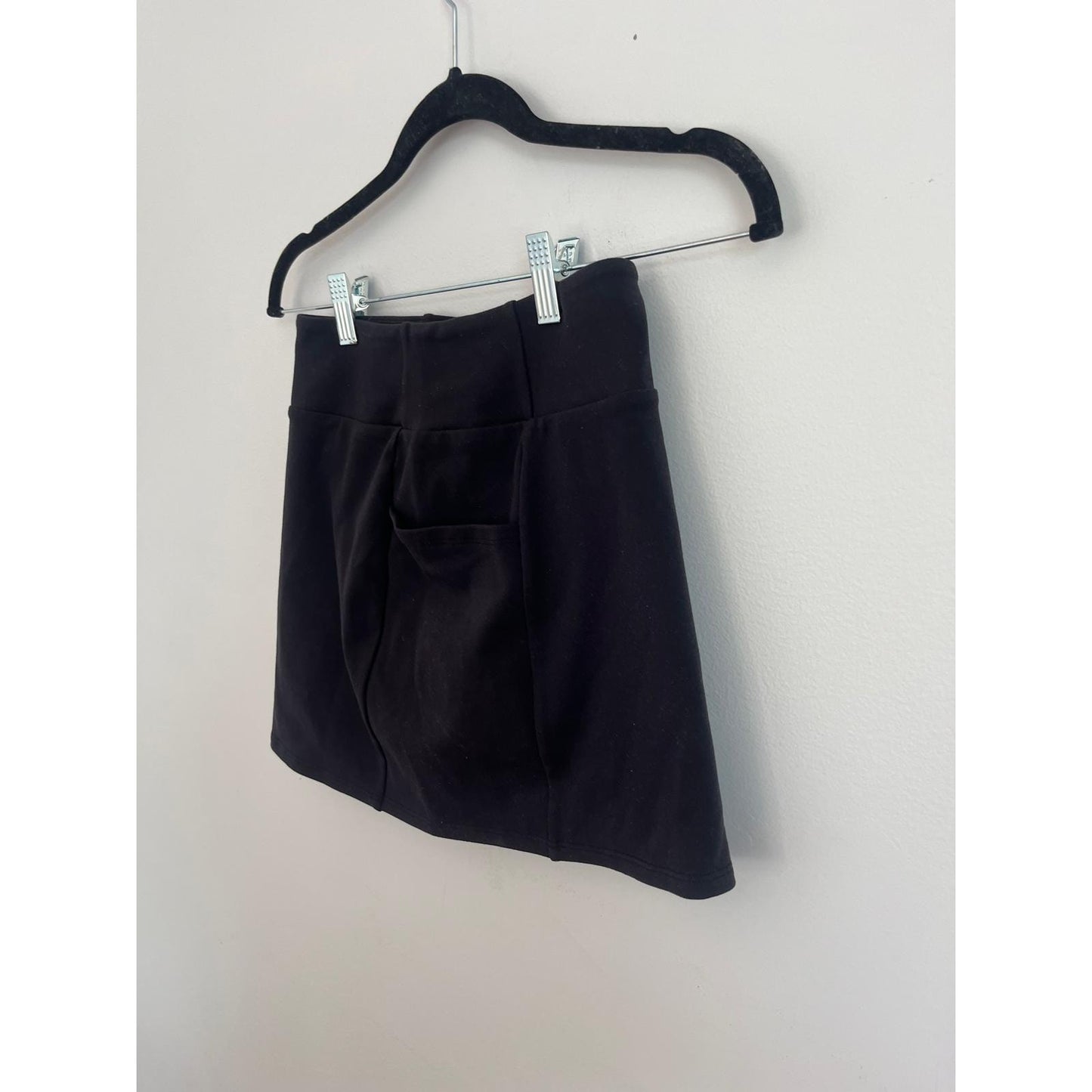 Alo Yoga Skirt Women XXS Black High Waist Pocket Stretch Mini