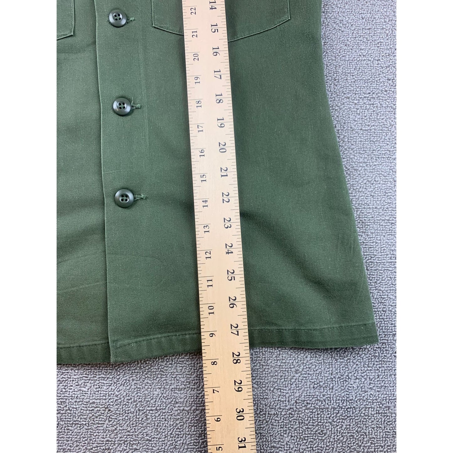 Selma Apparel Military Utility Shirt Jacket Men Olive Green OG 507 Vintage