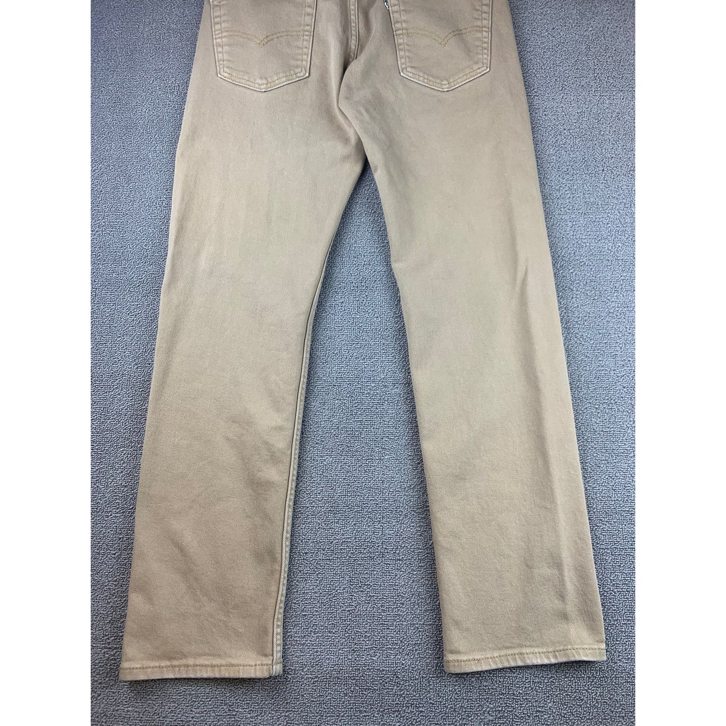 Levi's Men's 31x32 514 Straight Fit Beige Chino Khaki Jeans