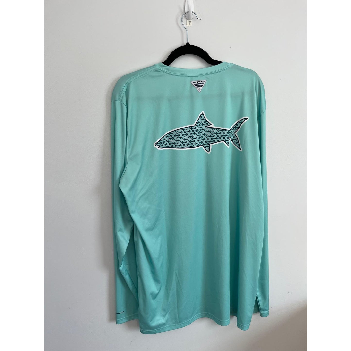 Columbia Long Sleeve Shirt Men XL PFG Performance Fishing Mint Green