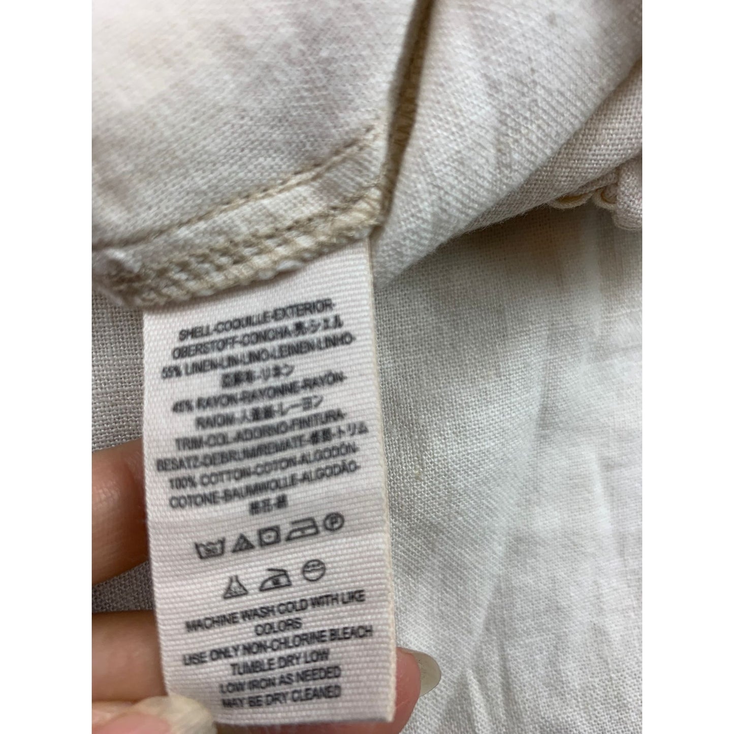 FREE PEOPLE Women's Small White Paperbag Cropped Waist Chino Pants Jeans