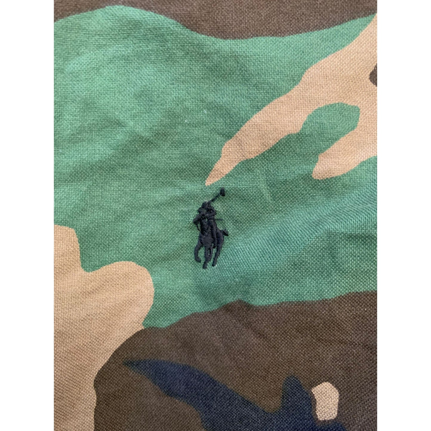 Ralph Lauren Men's Large Green Camo Classic Fit Long Sleeve Button Shirt