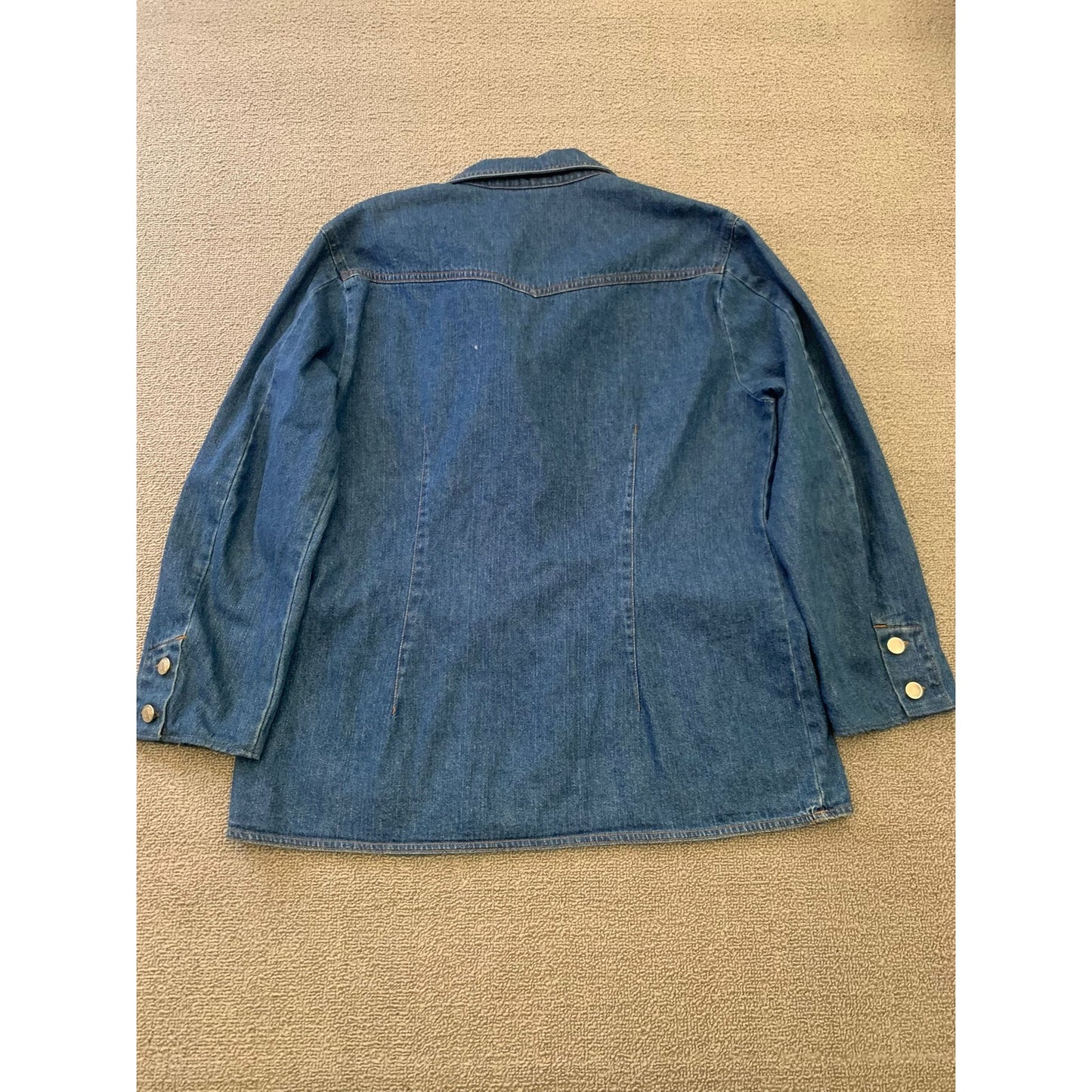 Denim & Co. Women's Small Blue Jean Blazer Jacket