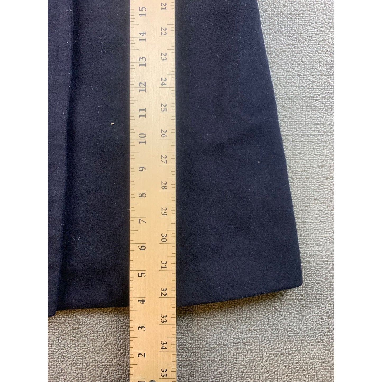 Babaton Women's XXS Navy Blue Hooded Wool Coat Outerwear Jacket
