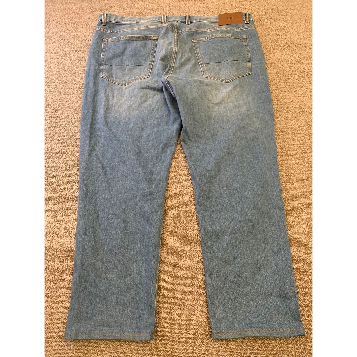 Spoke Mens 42 Jeans Blue Build A Regular Fit Straight