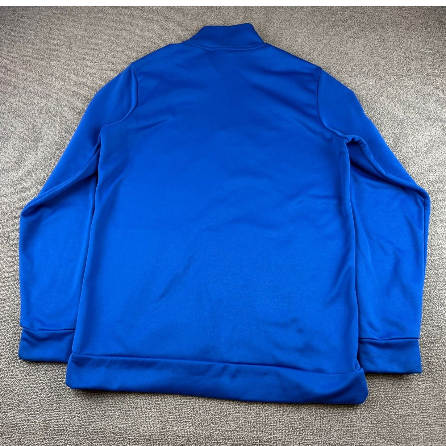 Nike Dri Fit Quarter Zip Pullover Men's M Royal Blue Kangaroo Pocket Vietnam