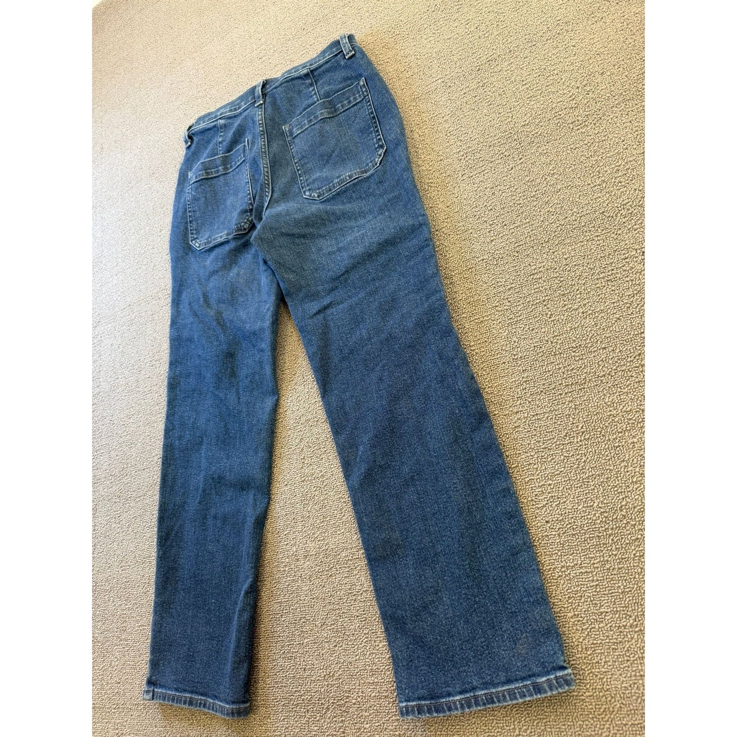 J.Crew Women's Size 25P Blue Straight Leg Cargo Jeans