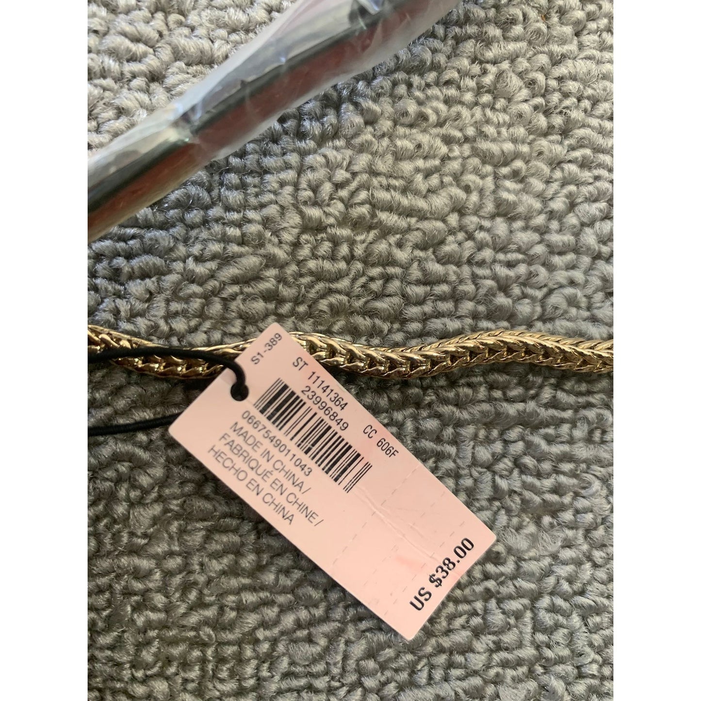 VICTORIA'S SECRET Women Red Gold Fringe Crossbody Bag