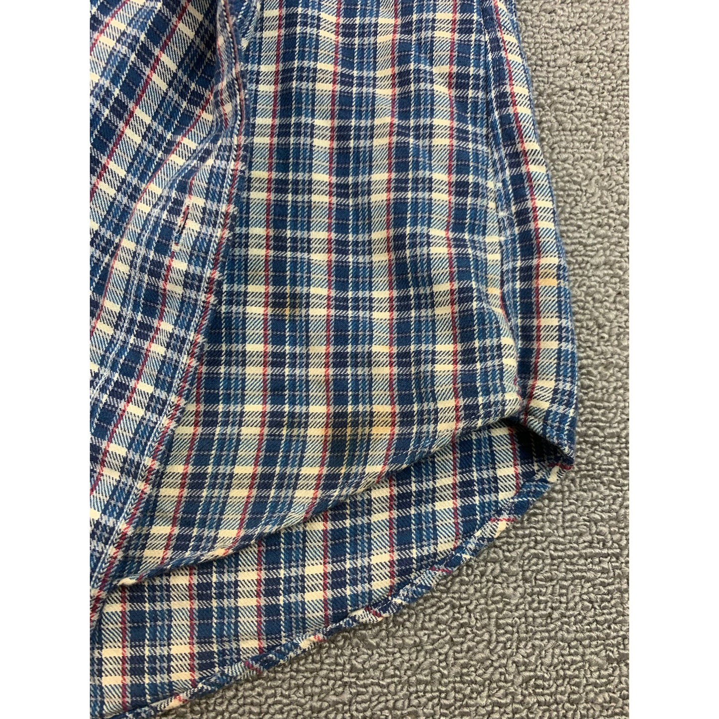Ralph Lauren Men's Medium Classic Fit Checked Long Sleeve Button Down Polo Shirt