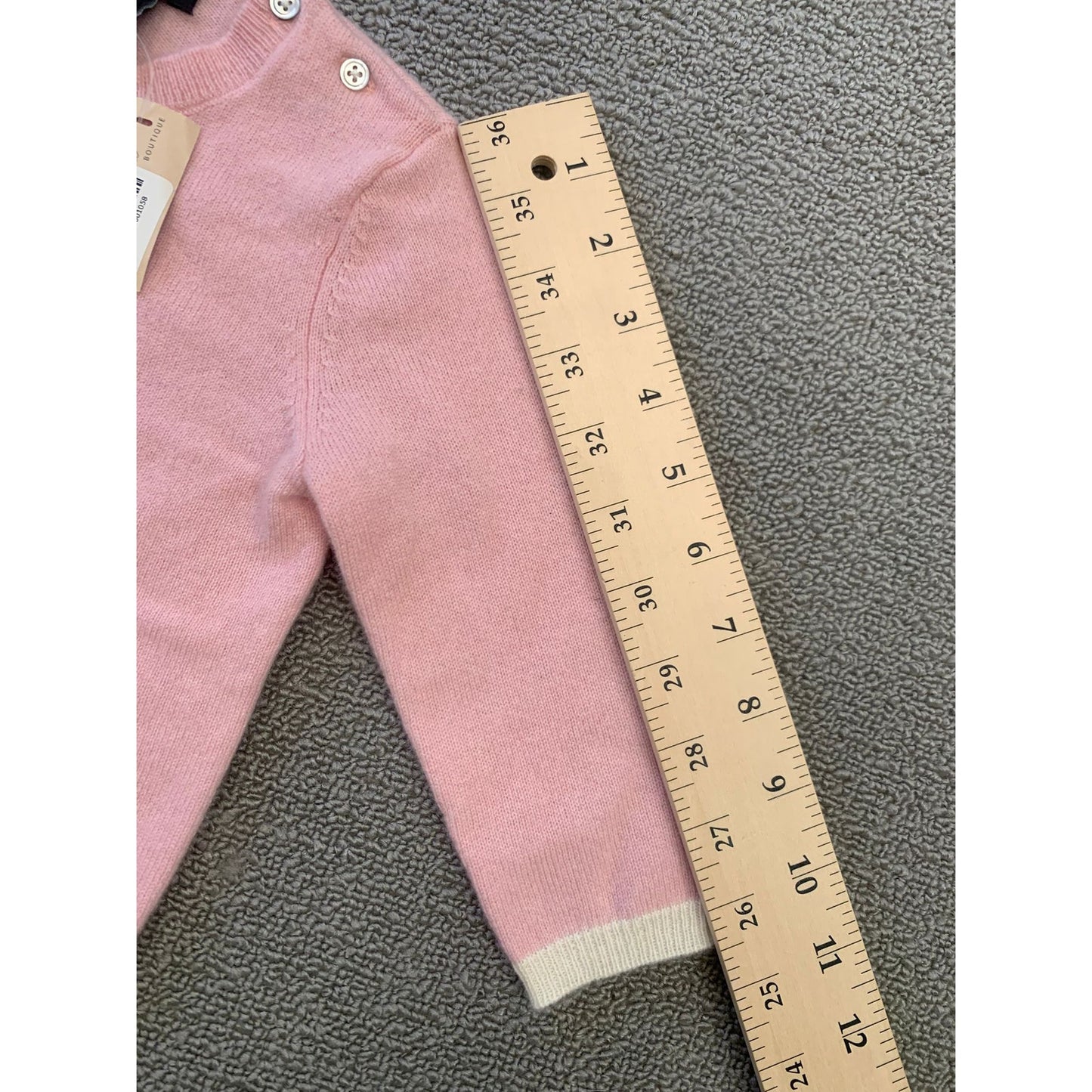 Sofia Cashmere Gilr's 12-18M Pink Teddy Bear Baby Sweater