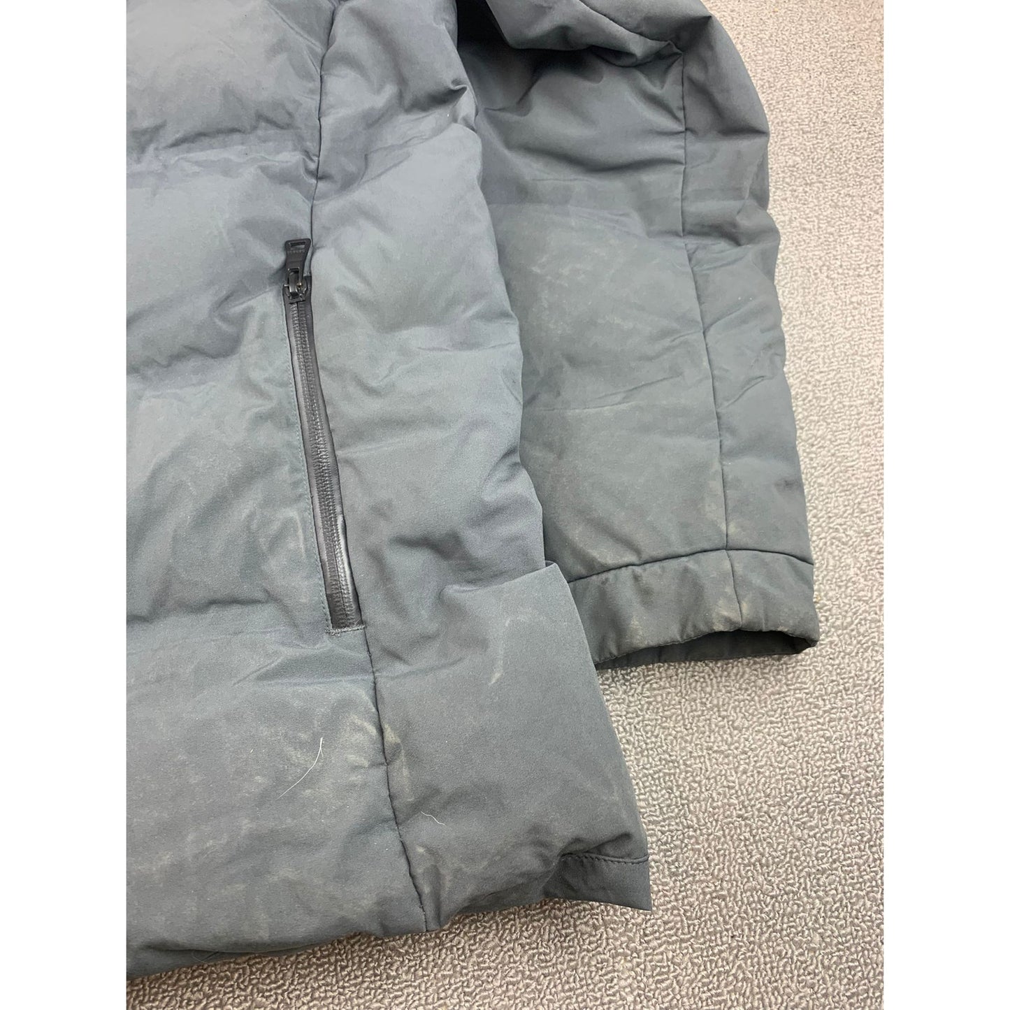 Orobos Mens Medium Gray Puffer Jacket Coat