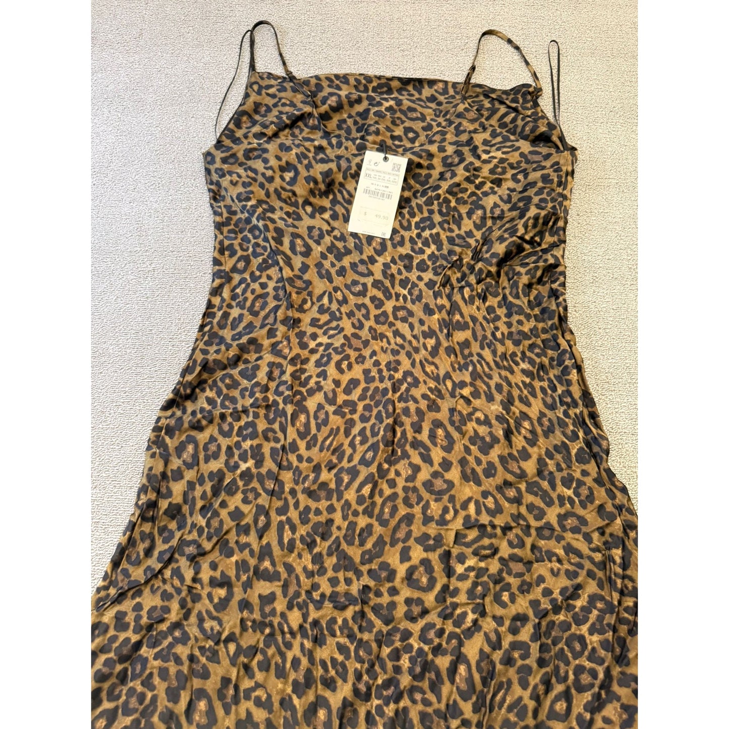Zara Women's XXL NWT Leopard Print Slip Dress