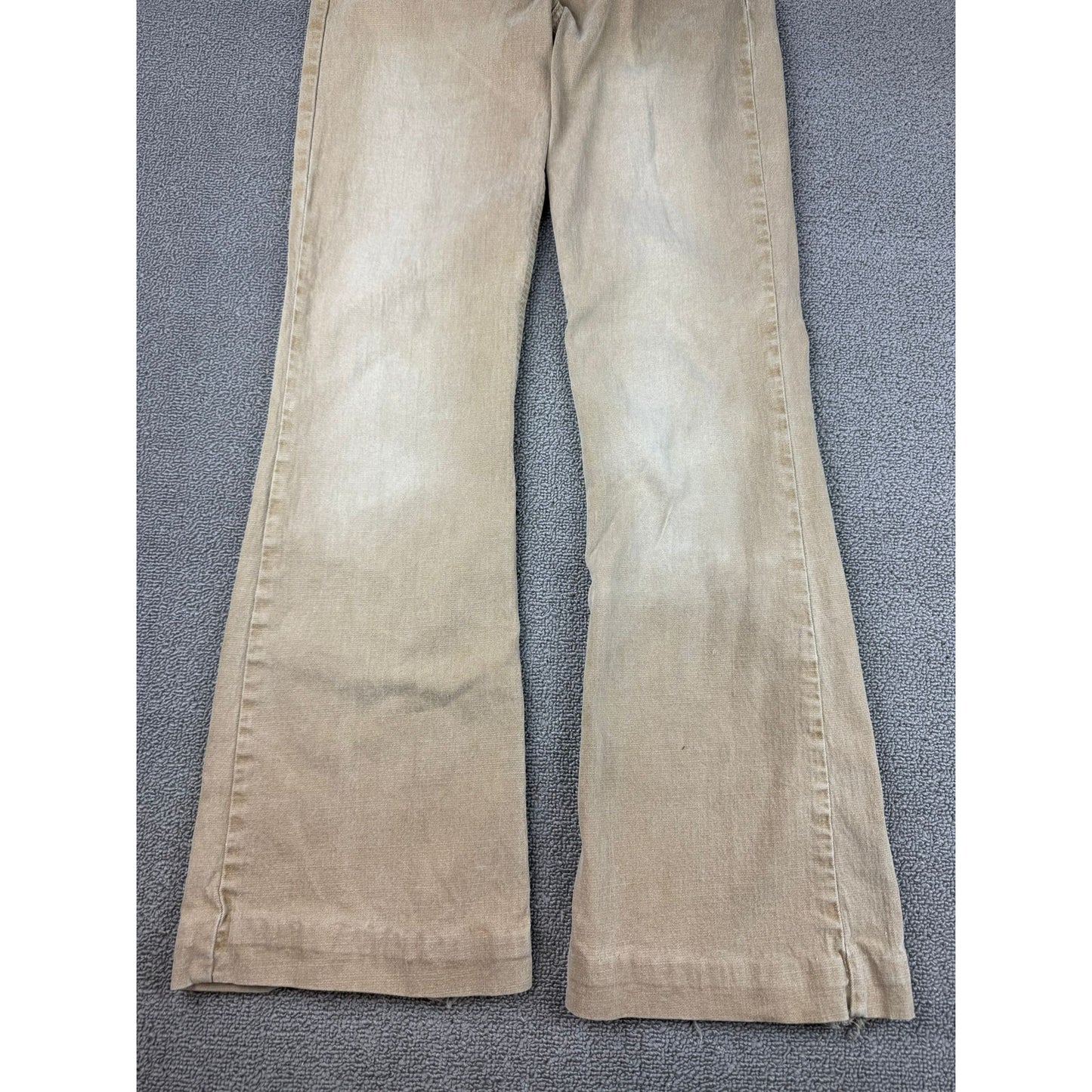 LEI Vintage Women Size 29 Tan Wide-leg Jeans Bell-bottom Denim Pants Y2K