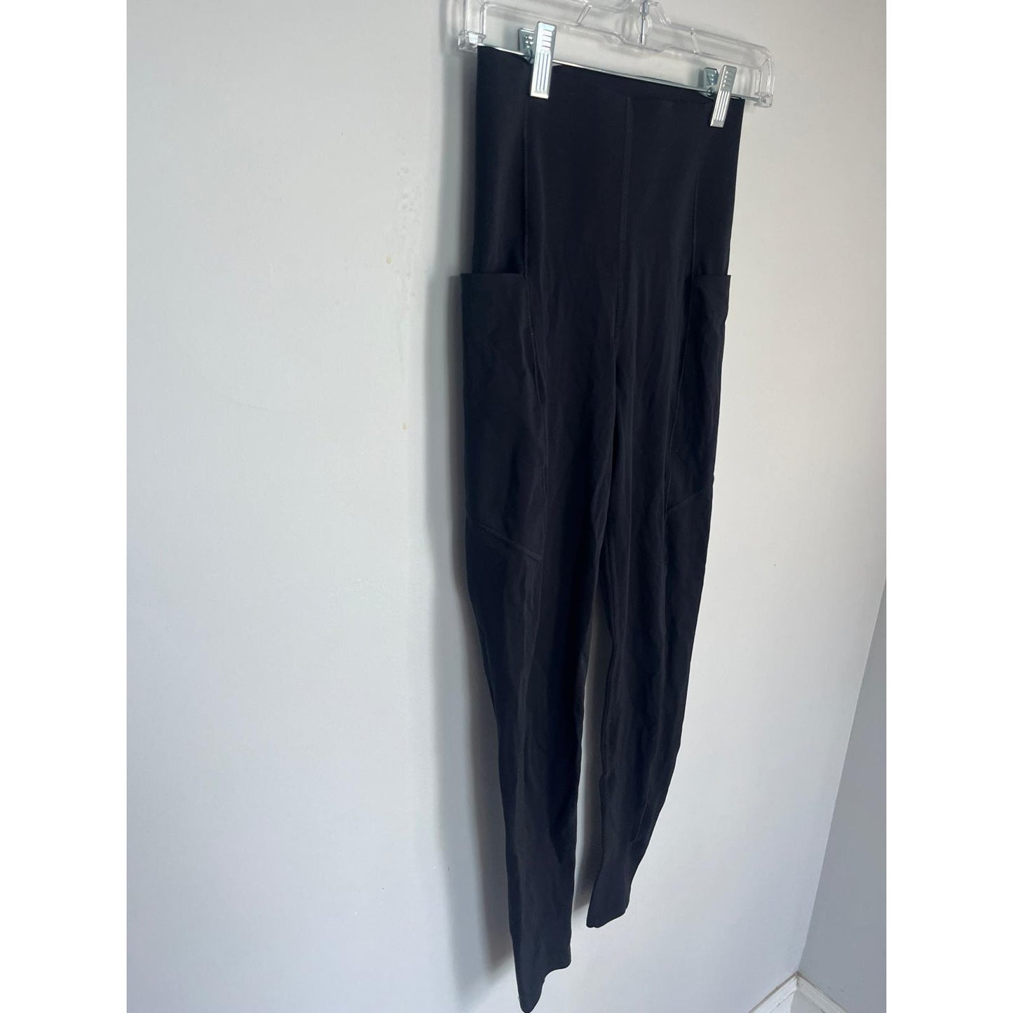 Sweaty Betty Power Leggings Women 6 Black Full Length Pockets High Rise
