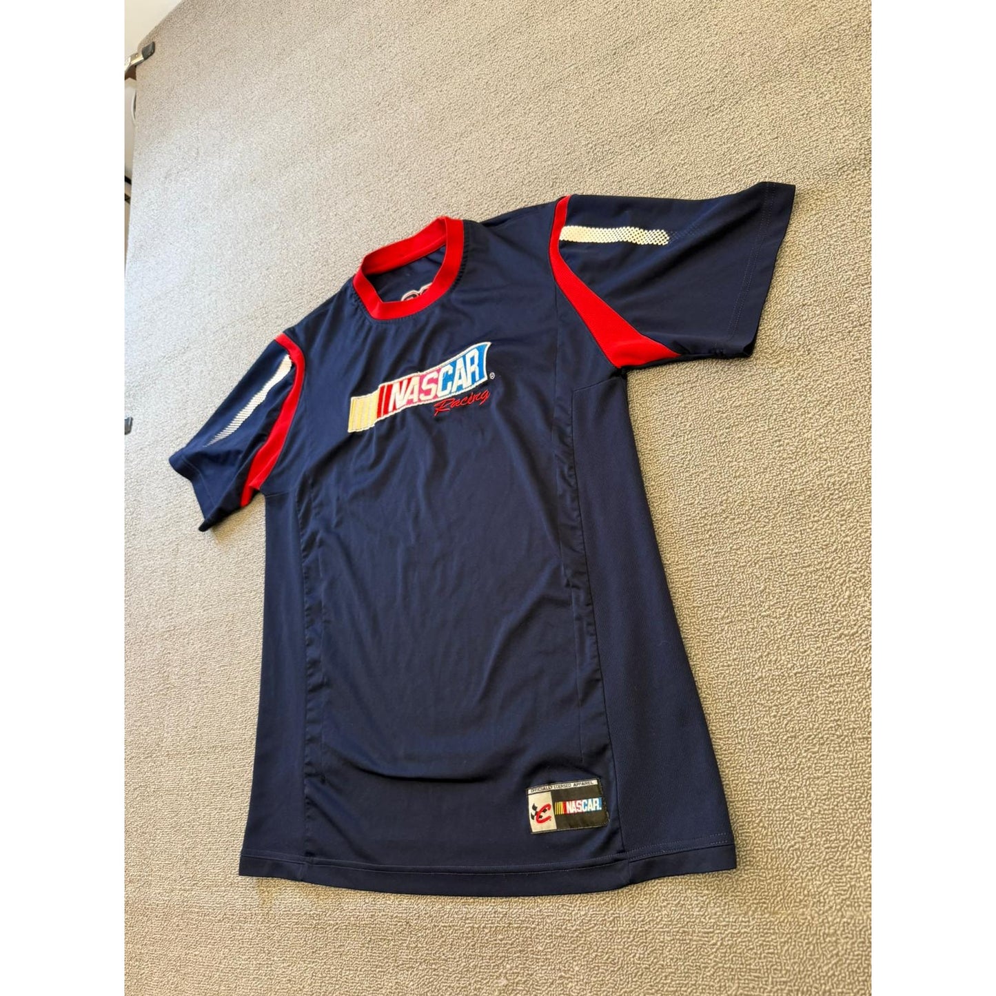 NASCAR Mens S Navy Blue Racing '08 T-Shirt Officially Licensed Apparel Top