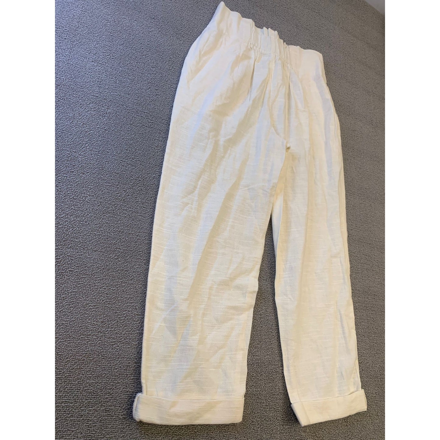 L SPACE Female Medium White Cotton Havana Pants Light Summer