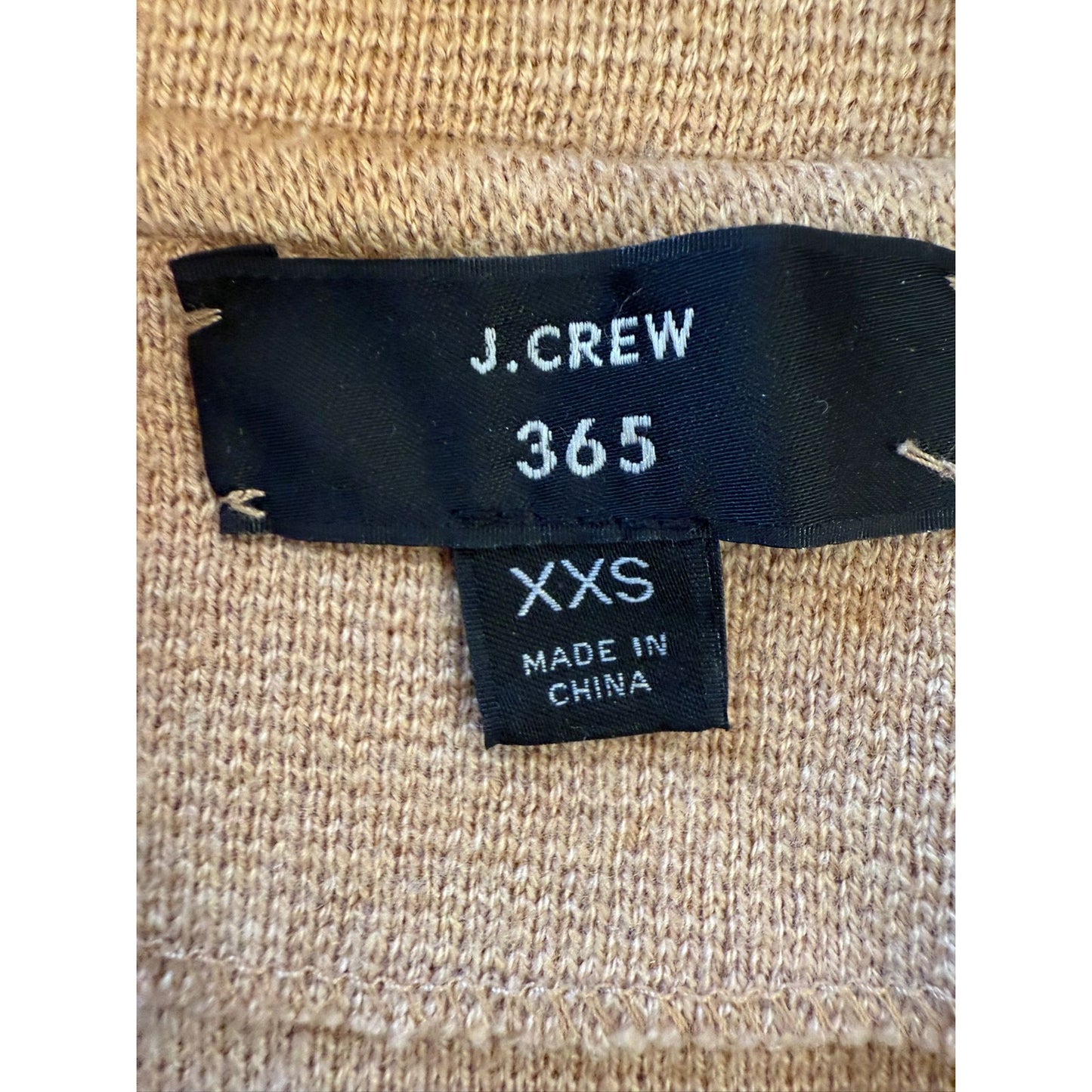 J.Crew 365 Womens XXS Tan Beige Open Front Blazer Cardigan Coat