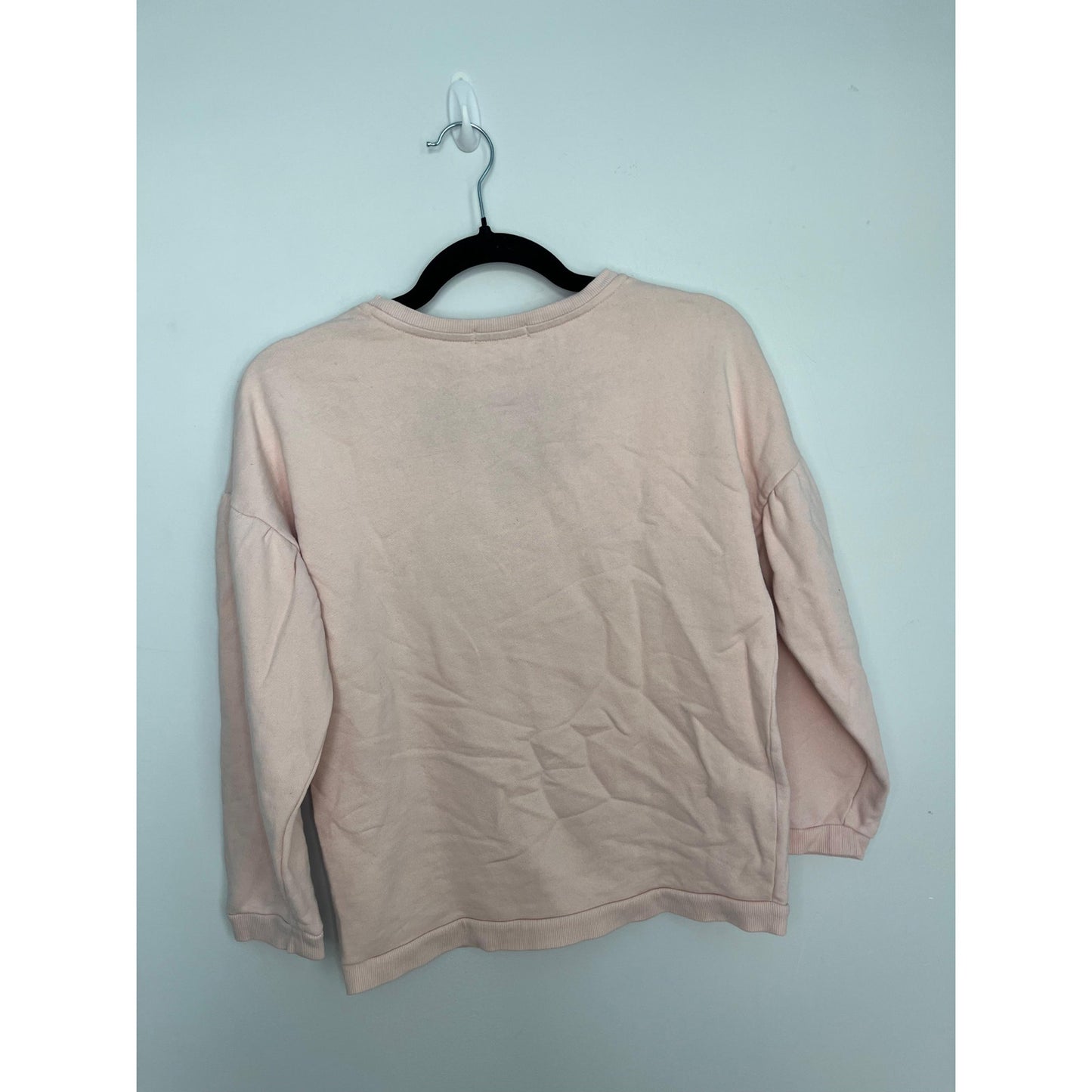 Sonia Rykiel Paris Sweatshirt Women 12Y Pink Floral Graphic Puff Sleeve