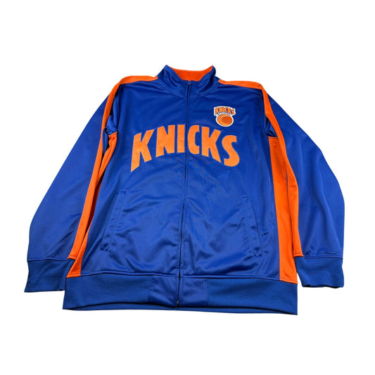 NBA Hardwood Classics Men's XL Blue Orange Knicks Track Jacket Full Zip