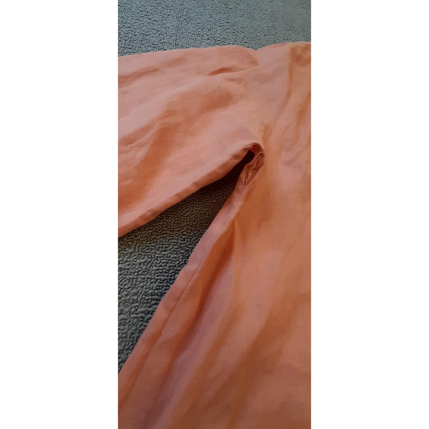 Salvatore Ferragamo Womens Linen Salmon Peach Button Jacket/Shirt