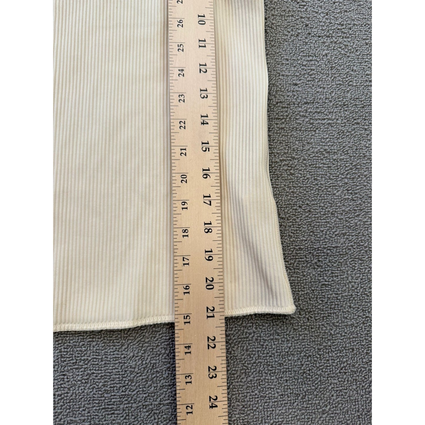 Theory Women's Small Petite Cream White Ribbed Tank Top Samek Belsay Sleeveless