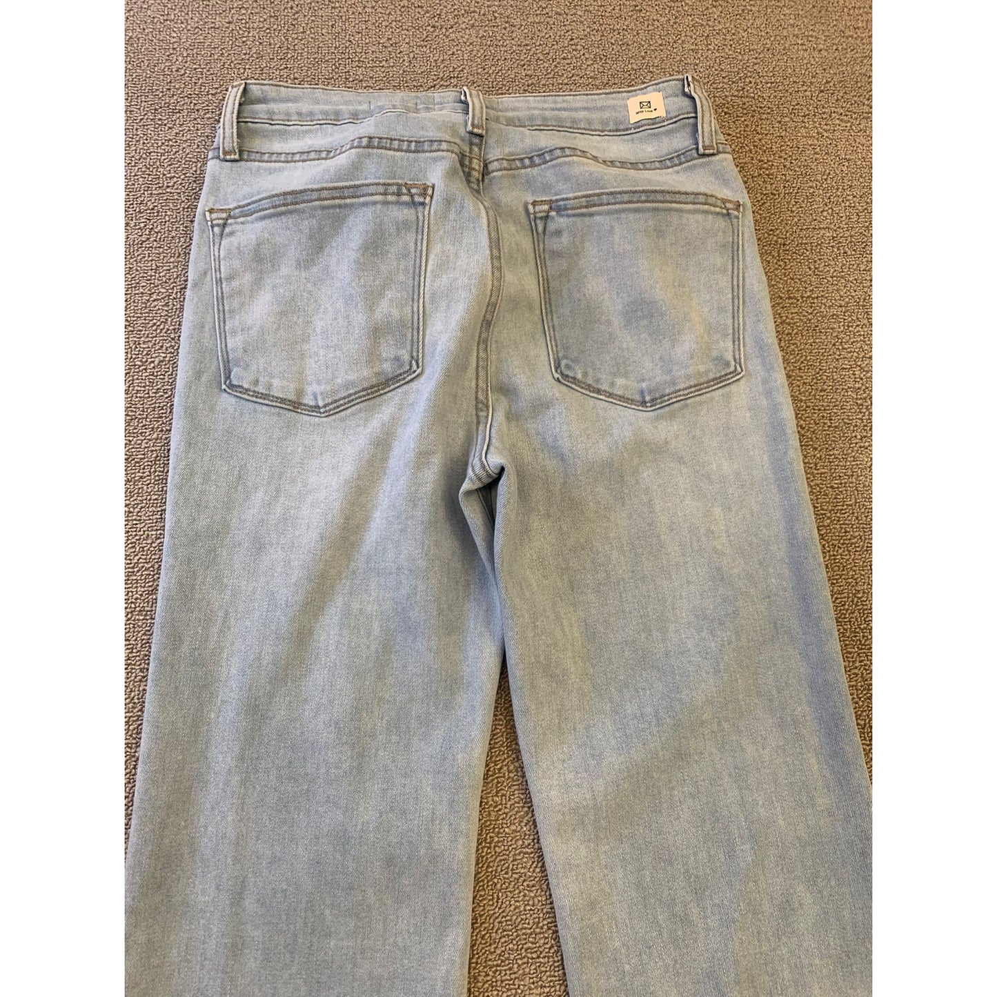 L.T.J. Letter to Juliet Denim Sicily Women's 27 Blue Jeans Raw Hem