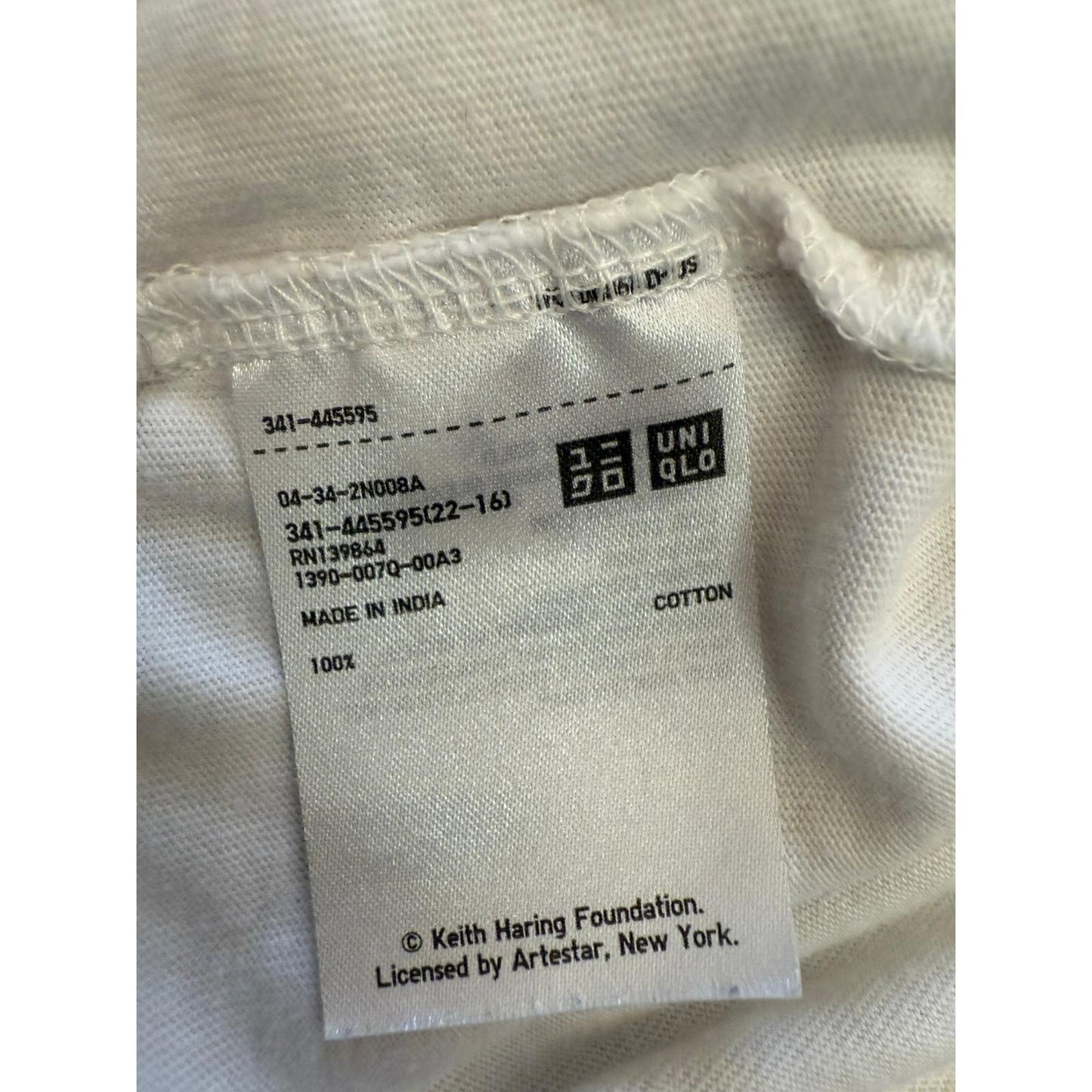 Uniqlo UT Keith Haring XS White Statue of Liberty Graphic Tee