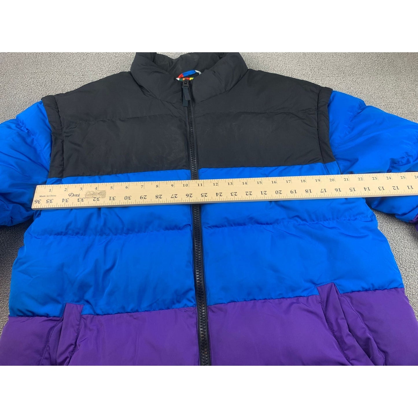 Lego X Target Mens Medium Blue Purple Black Detachable Vest Puffer Jacket Coat