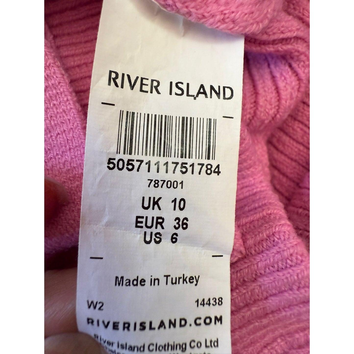 River Island Women Size 10 Pink Jumper Set Wide Leg