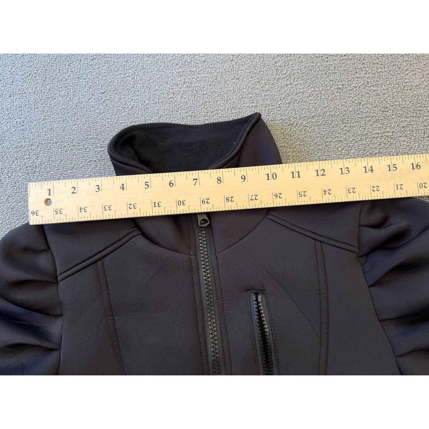 ZARA Size Small Women's Black Puff Sleeve Belted Full Zip Jacket Coat