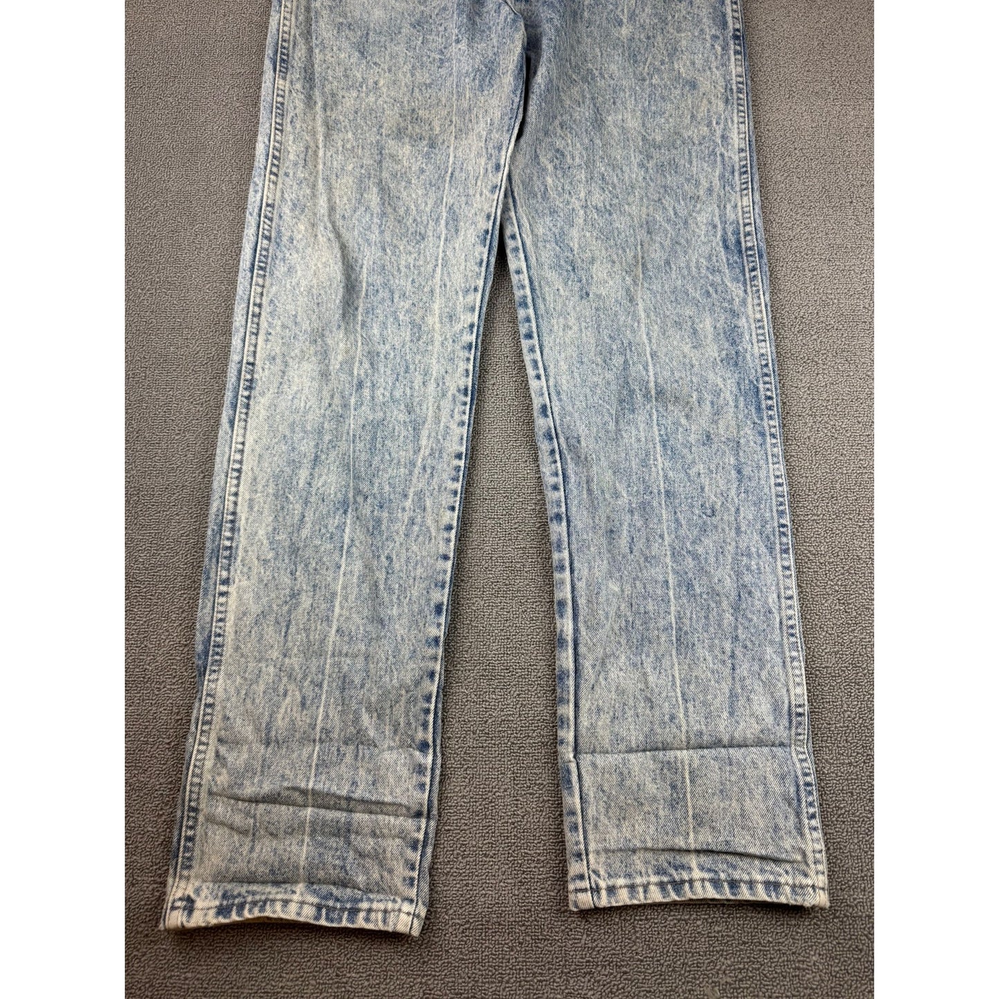 Vintage Wrangler Men's 36x34 Blue Acid Wash Authentic Jeans