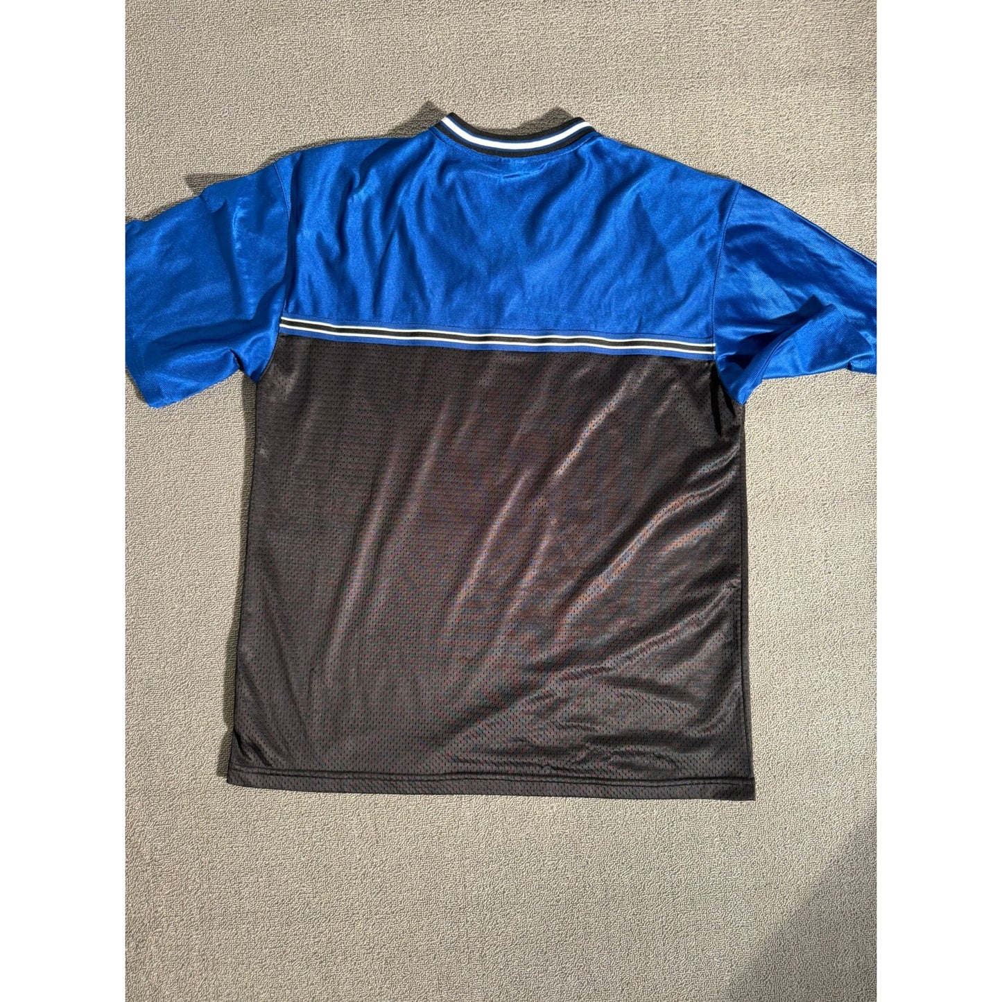 Fila v‑neck mesh colorblock top Men Large blue black sporty