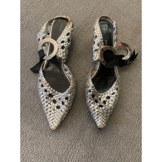 PROENZA SCHOULER Women 40.5 Silver Heel Shoes