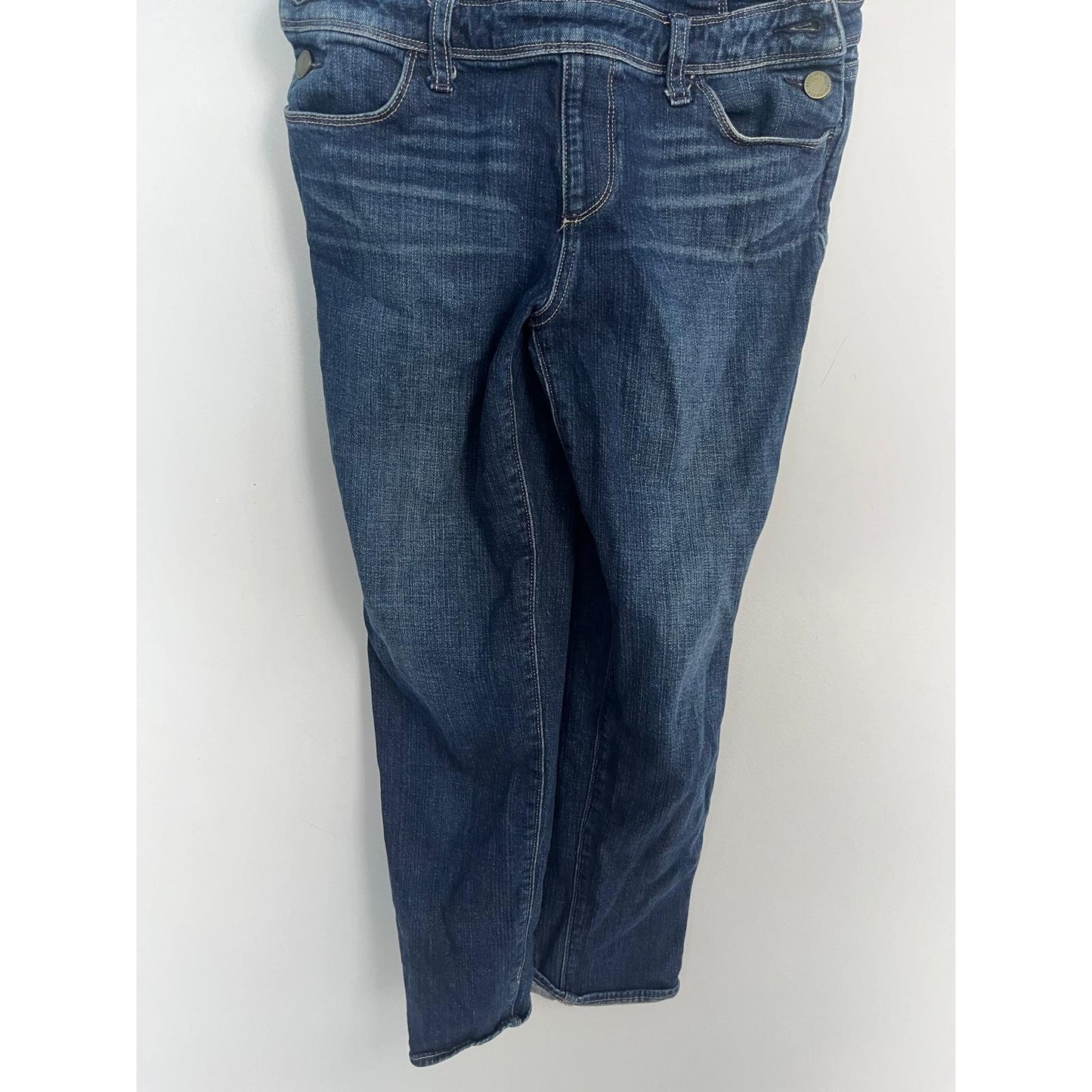 Paige Denim Overalls Women 27 Medium Wash Adjustable Strap Casual