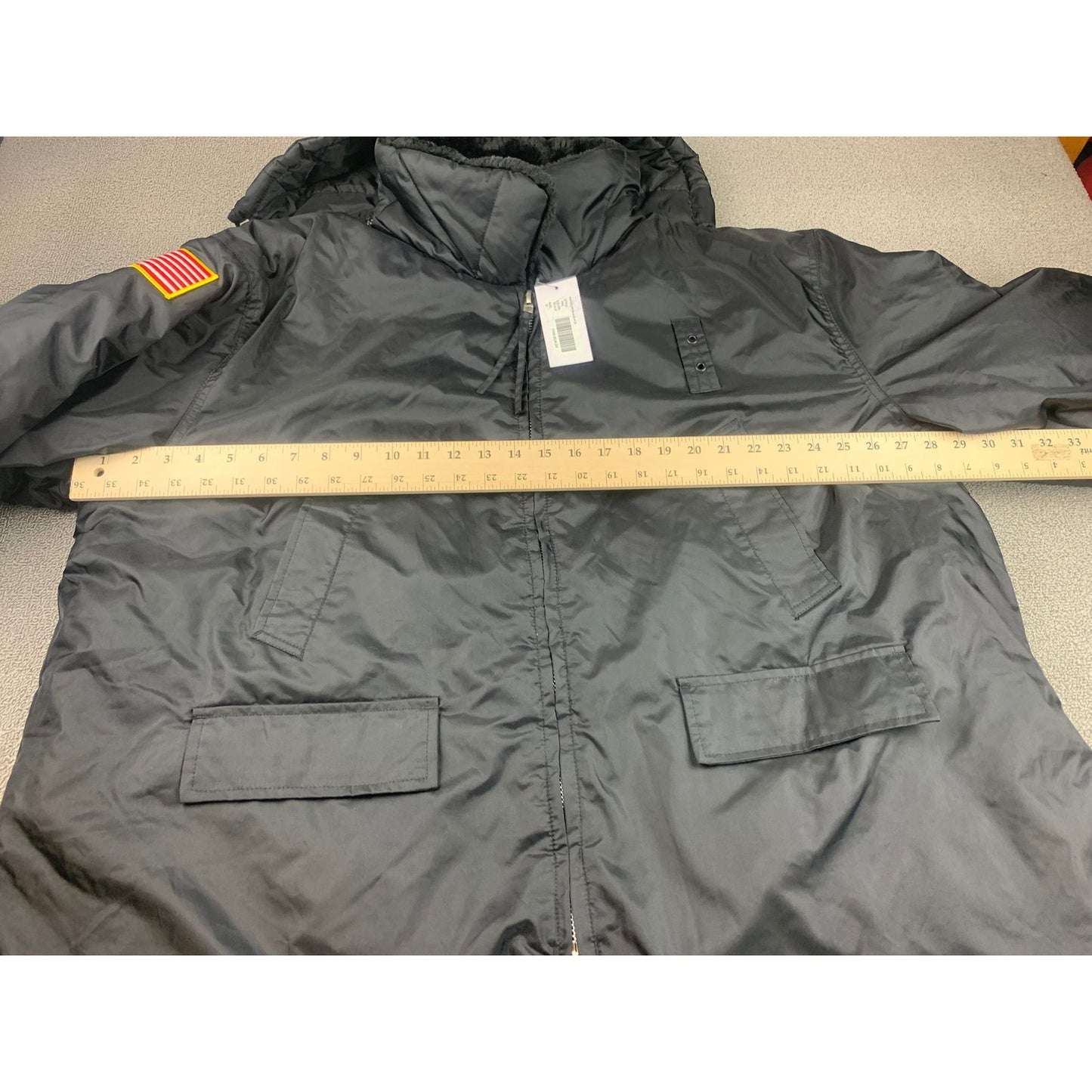 National Patrol Mens 2XL Black Jacket All Weather Puffer