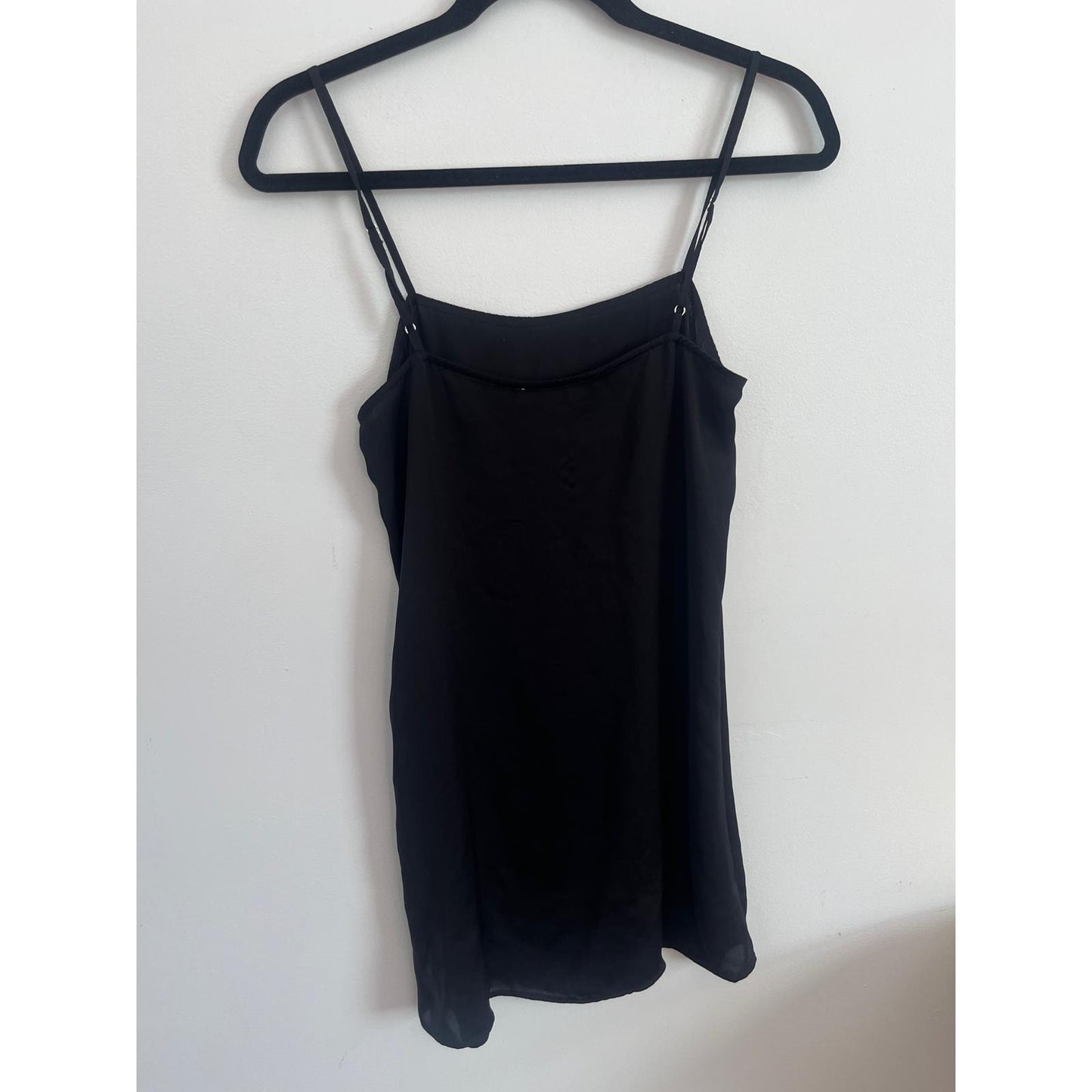 Sandro Paris Slip Dress Women 1 Black Silk Blend Mini Spaghetti Strap