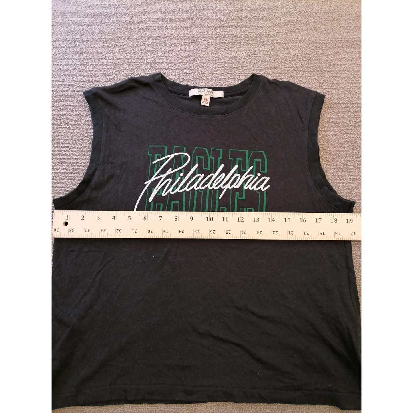 Junk Food Male XL Philadelphia Eagles Black Sleeveless Shirt NFL Football