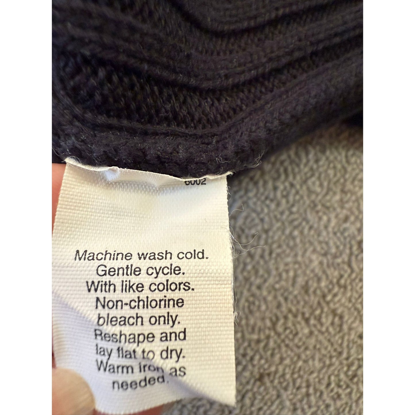 J.Crew Men’s Size L Black Ribbed Knit Cotton Sweater