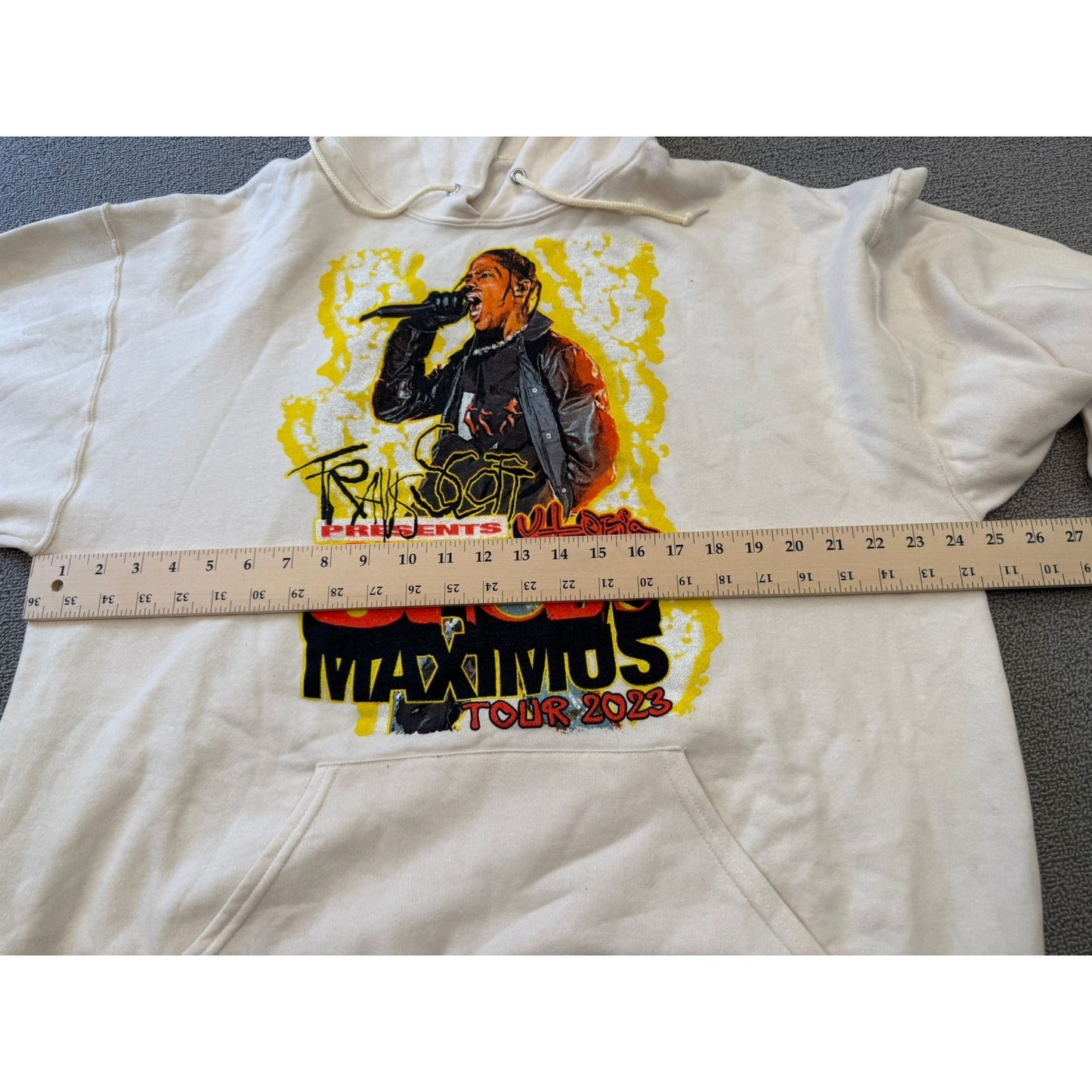 Jerzees Nublend Mens Extra Large Travis Scott Circus Maximus Tour 2023 Hoodie
