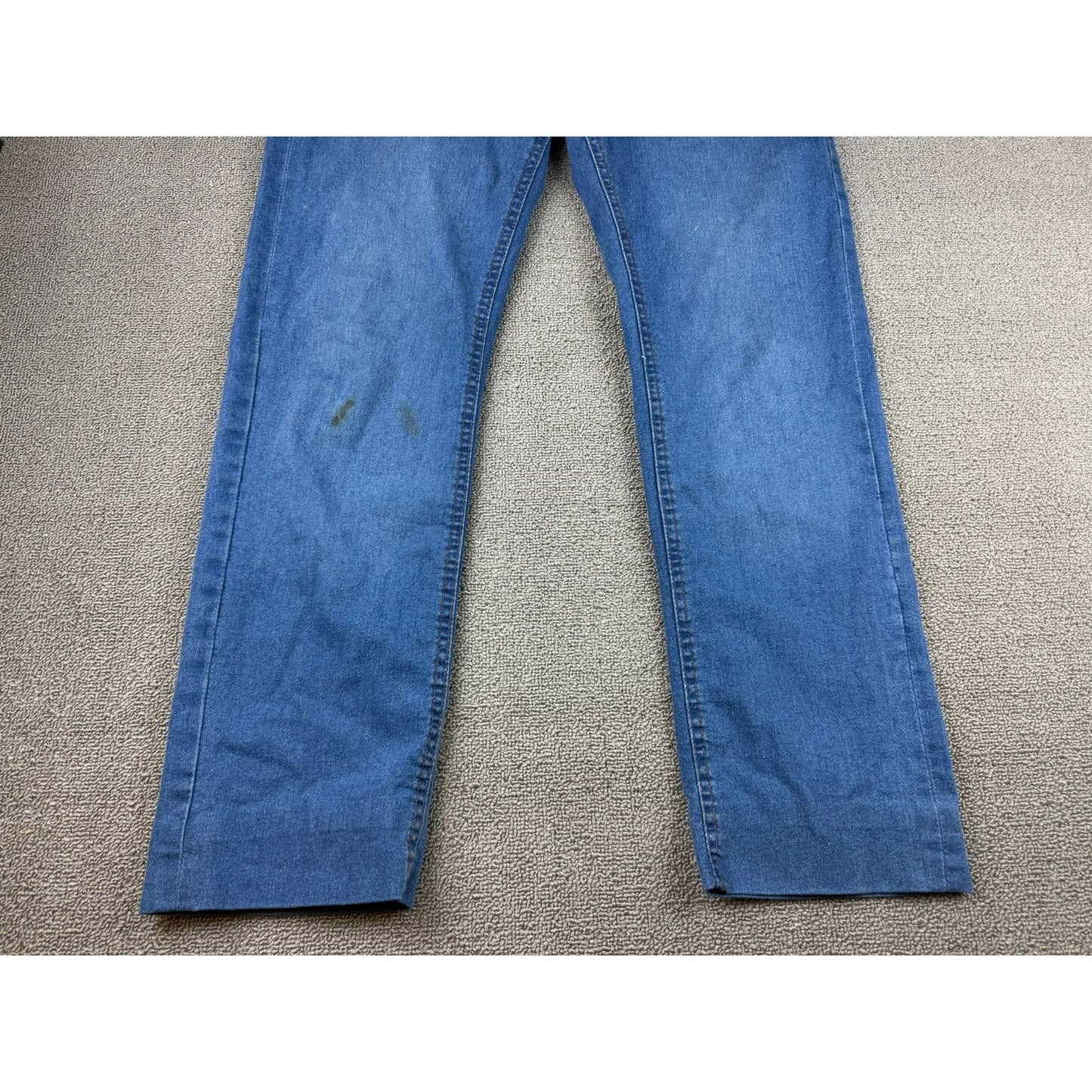 Copper And Oak Men's Size 34x32 Blue Straight-leg Jeans