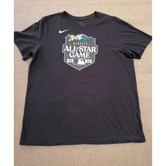 Nike Large Male Black Seattle MLB All Star Game 2023 Graphic Collectible Tee