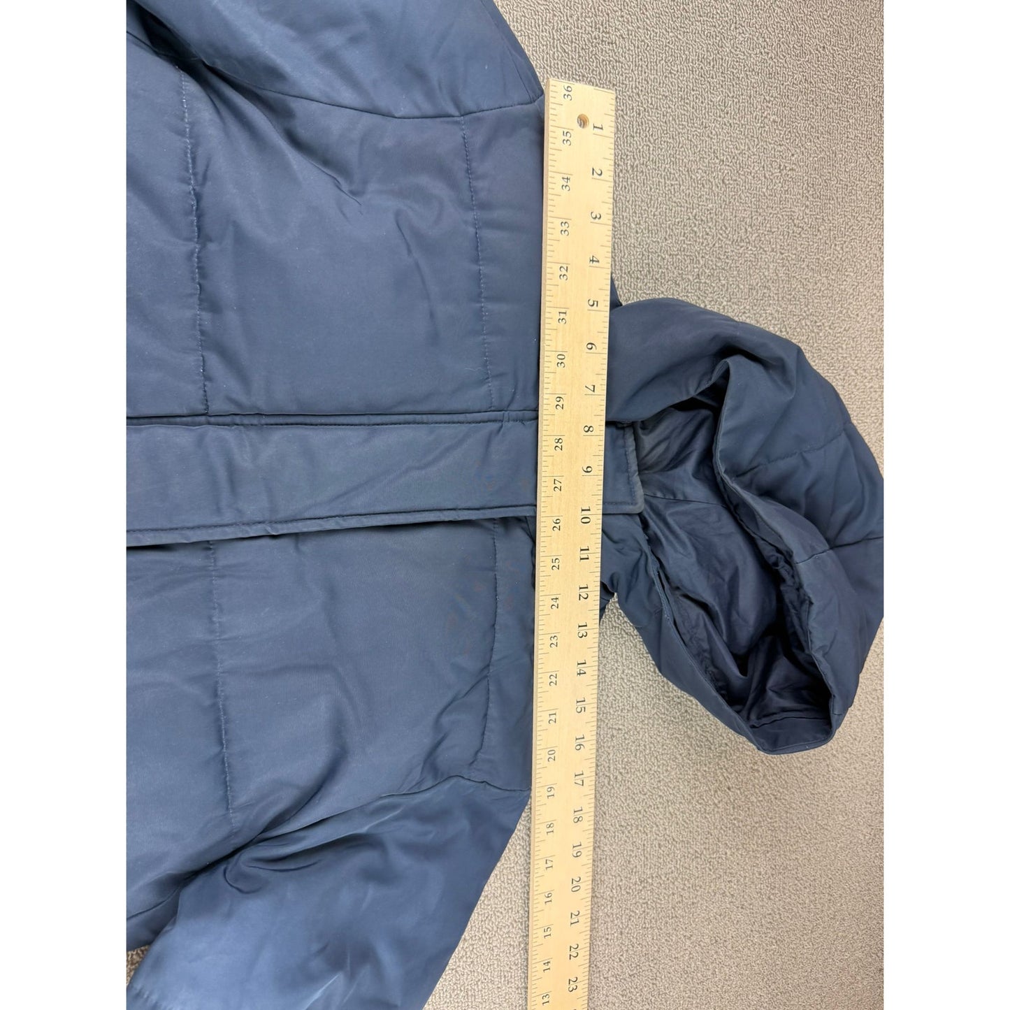 Everlane Women's XS Navy Blue ReNew Long Puffer Jacket