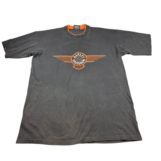 Vintage 90s Harley-Davidson Alaska T-Shirt R.K. Stratman XL Northernmost Outpost