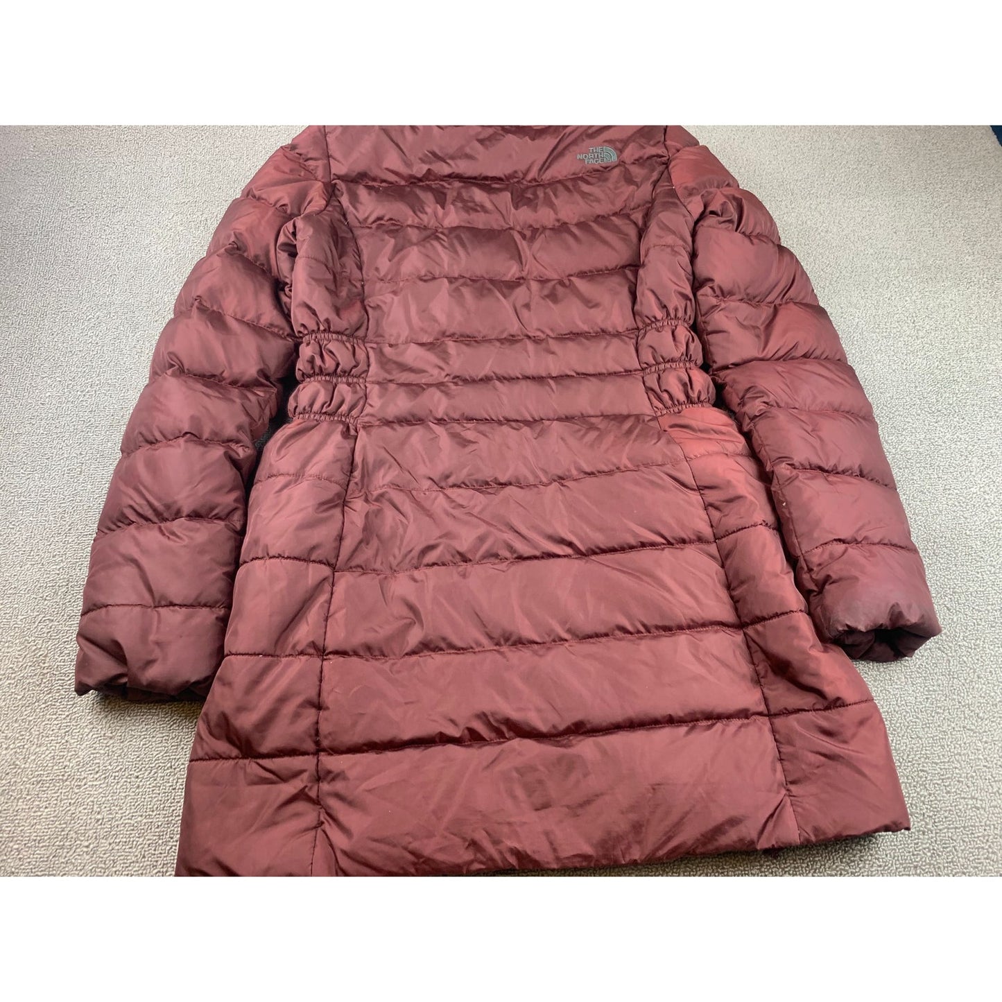 The North Face Women's Small Burgundy Red Hooded Puffer Down Jacket