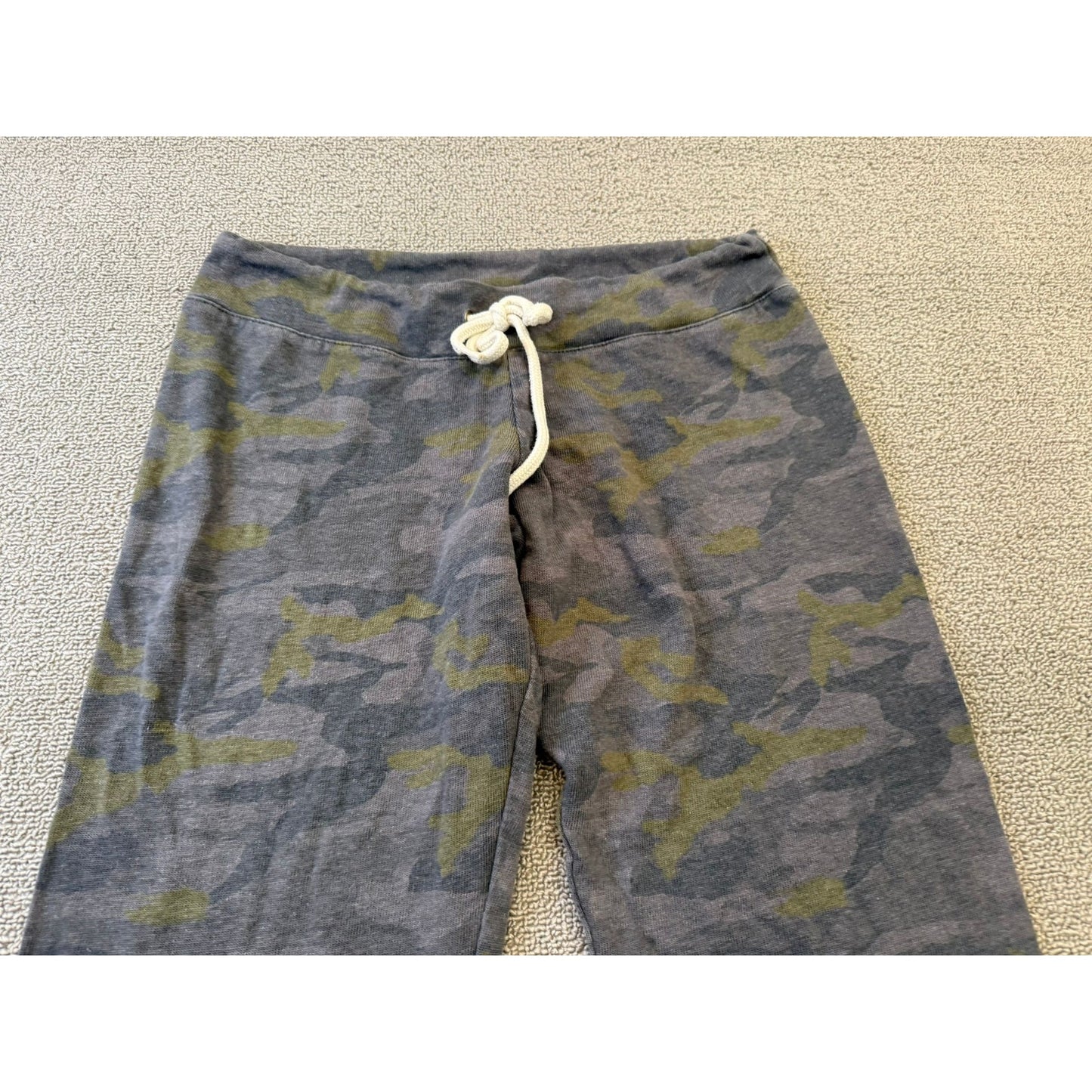 MONROW Women's XS Dark Gray Camo Drawstring Sweatpants Lounge Pants