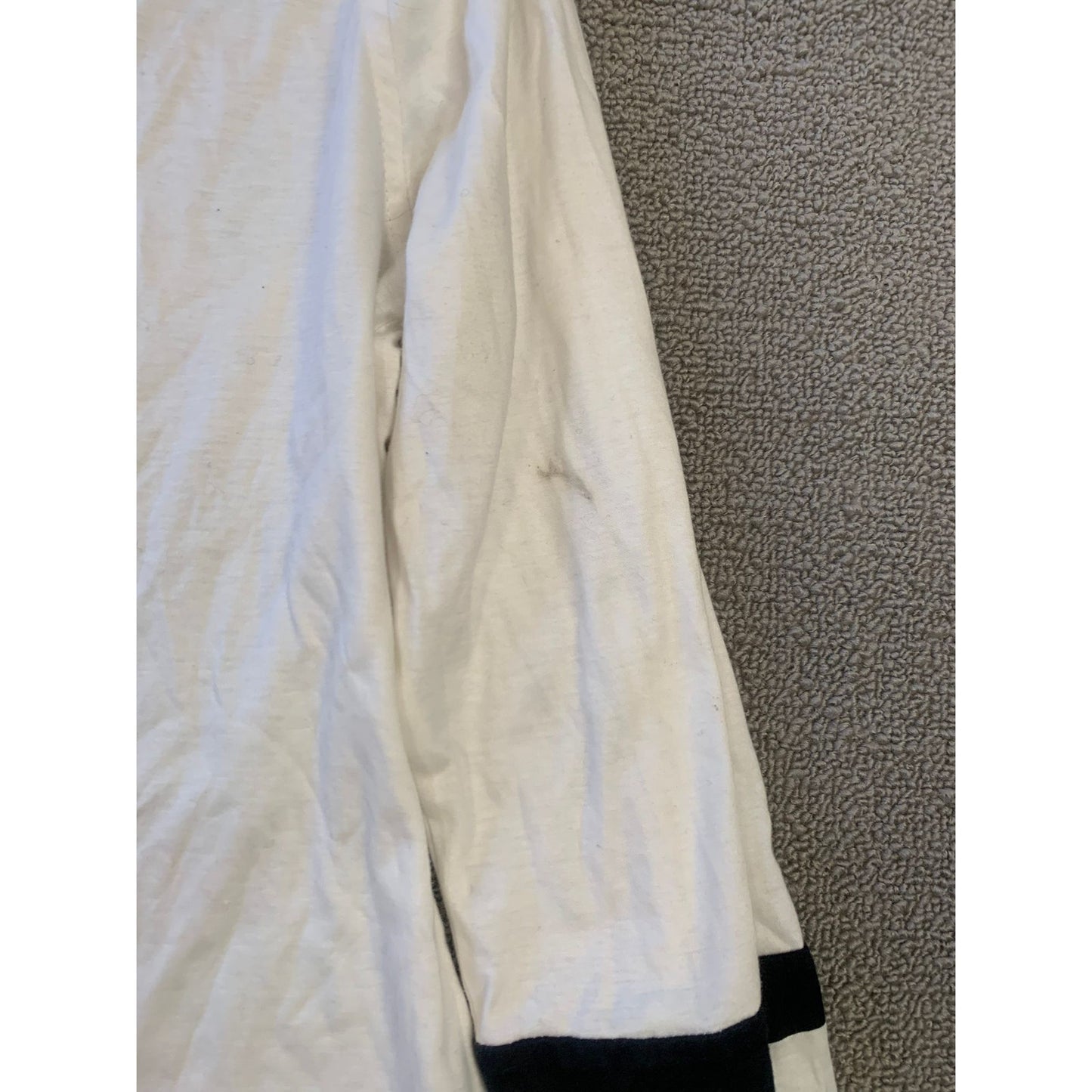 Per Se White Black Striped Button Down Shirt Women 8