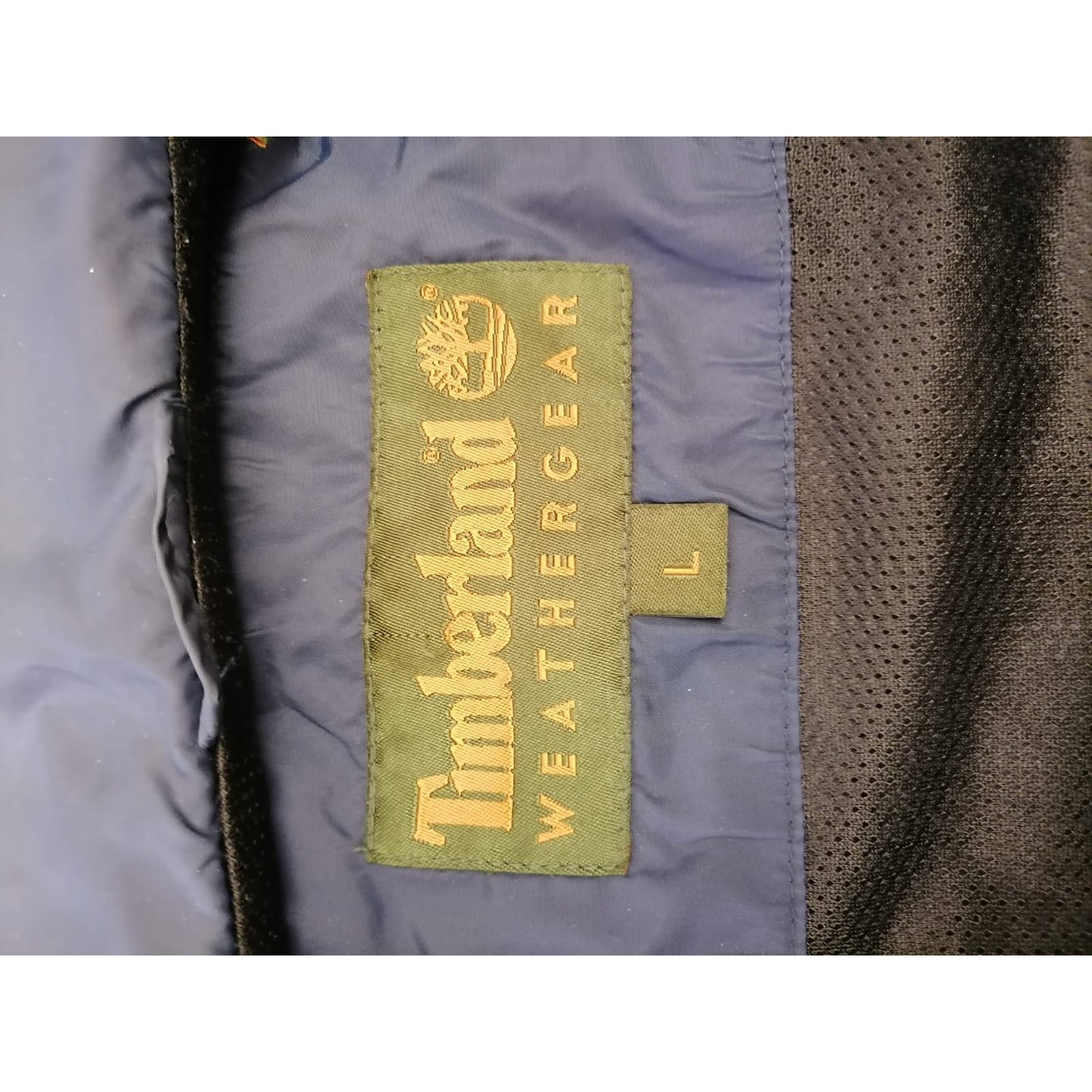 Timberland Large Male Blue Weathergear Full Zip Lightweight Windbreaker Fall